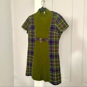 Vintage Plaid Dress